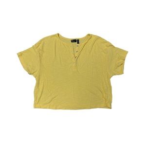 Yellow crop top tshirt